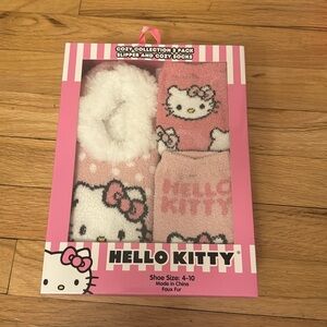 Hello Kitty Pink Slippers and Socks